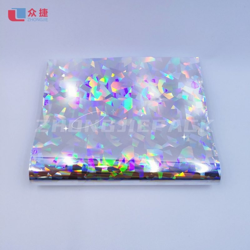 silver metalized seamless pet bopp pvc holographic film