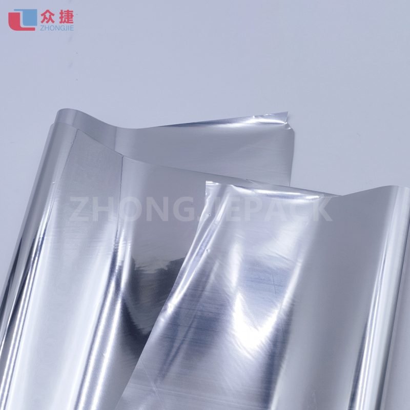 silver pet metalized film coated pe