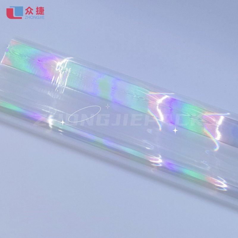 transparent zns metalized pet hologram film